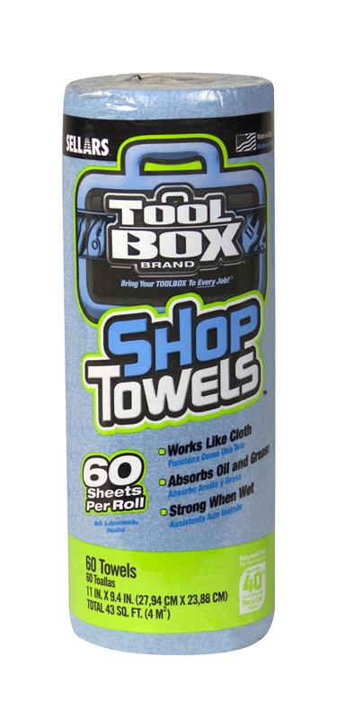 TOOLBOX Z400 BLUE SHOP TOWEL SMALL ROLL - Shop Towels